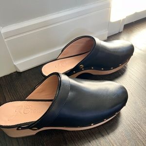 J.CREW Convertible Leather Clogs